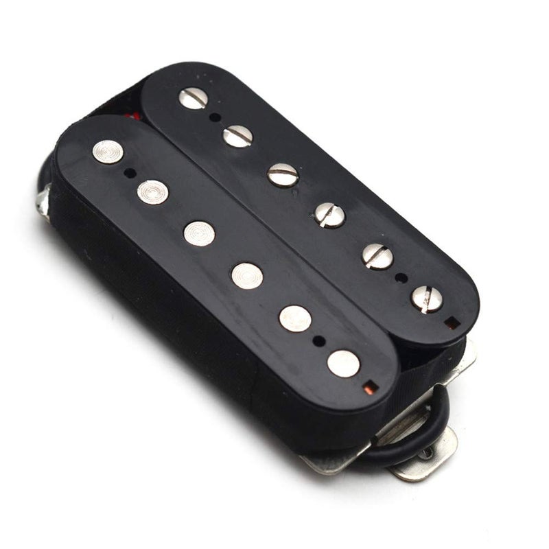 SAPHUE Alnico 5 Humbucker Pickup Double Coil Electric Guitar Pickups Set with Neck and Bridge with Prewired and Screws Parts Accessories Kit Black - Image 2